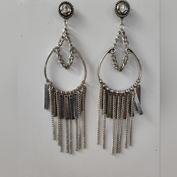 Custom Made Silver HoBo Earrings - Picture 2 of 5